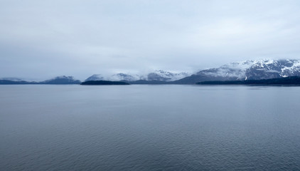 Glacier Bay National Park, Alaska, USA, is a natural heritage of the world, global warming, melting glaciers