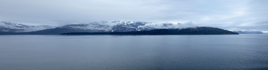 Fototapeta premium Glacier Bay National Park, Alaska, USA, is a natural heritage of the world, global warming, melting glaciers