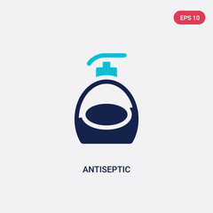 Obraz premium two color antiseptic vector icon from hygiene concept. isolated blue antiseptic vector sign symbol can be use for web, mobile and logo. eps 10