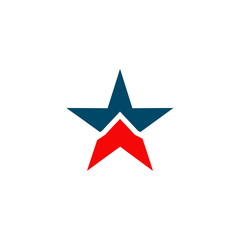 Stars icon logo design vector template