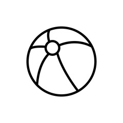 beach ball icon vector illustration sign