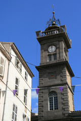 clock tower in issoire (france)