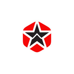 Stars icon logo design vector template