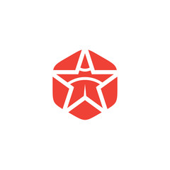 Stars icon logo design vector template
