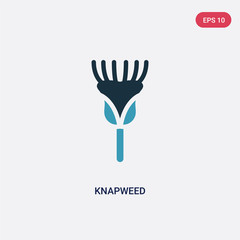 two color knapweed vector icon from nature concept. isolated blue knapweed vector sign symbol can be use for web, mobile and logo. eps 10