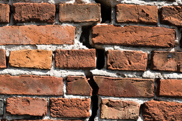 Old brick wall, Red brick wall texture grunge background