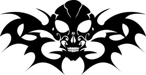 Calavera alada tatuaje 03