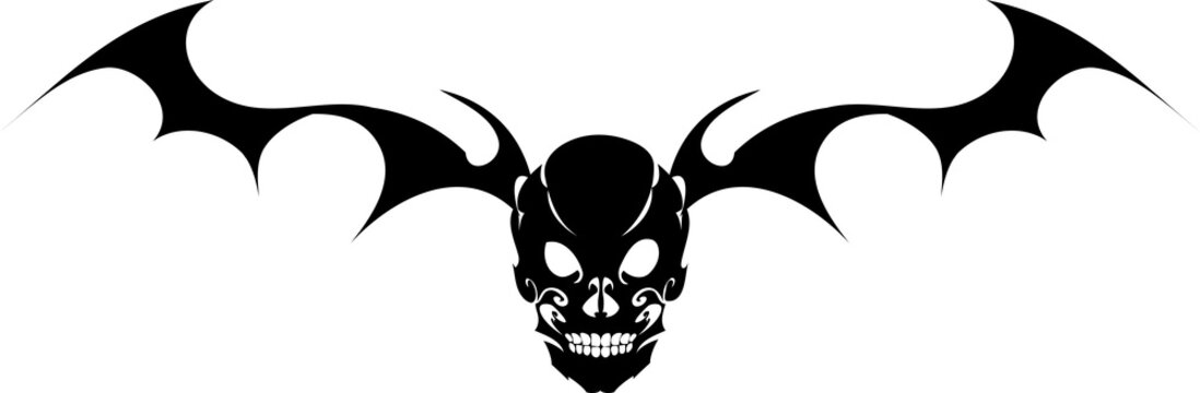 Calavera alada tatuaje 02