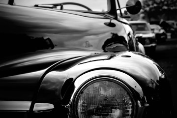detail of a car,old car, vintage car,car competition, 