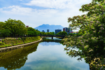 Fototapeta premium [鹿児島市] 甲突川河畔
