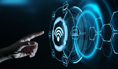 Wireless WiFi Network Signal Technology Internet Concept