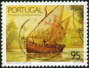 PORTUGAL - 1990: shows Caravela