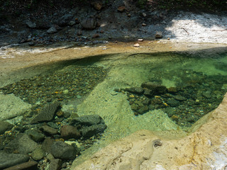渓流 川 釣り 沢登り