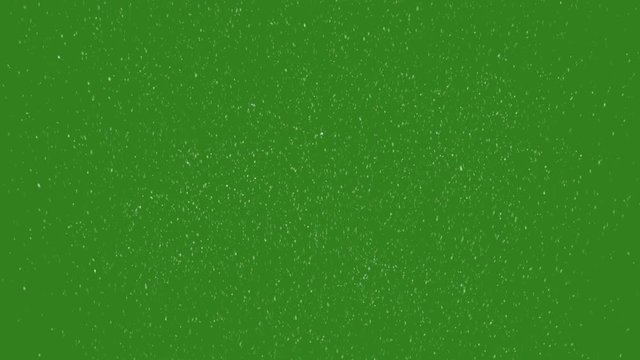 Animation Falling Down Snow Particles on a Green and Black Background.Winter Strom Concept.
