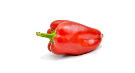 red pepper, paprika isolated on white background