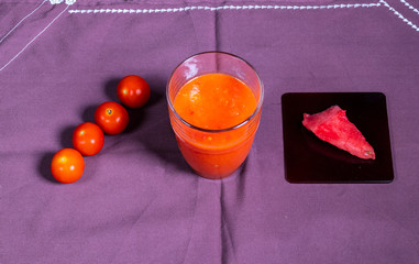 Gazpacho de sandía y tomate
