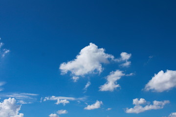 blue sky with white clouds