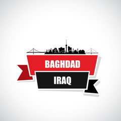 Baghdad skyline - Iraq - vector illustration - Vector