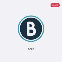 two color bold vector icon from tools and utensils concept. isolated blue bold vector sign symbol can be use for web, mobile and logo. eps 10