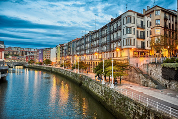 Muelle Marzana, Bilbao, Biscay, Basque Country, Euskadi, Euskal Herria, Spain, Europe - obrazy, fototapety, plakaty
