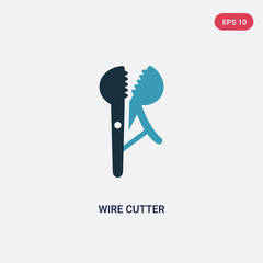 two color wire cutter vector icon from tools and utensils concept. isolated blue wire cutter vector sign symbol can be use for web, mobile and logo. eps 10