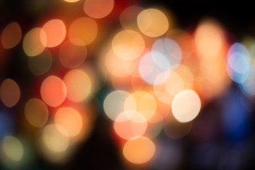 Fototapeta premium Abstract circular bokeh background colorful light defocused bokeh lights