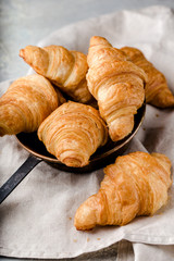 freshly baked croissants