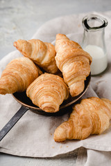freshly baked croissants
