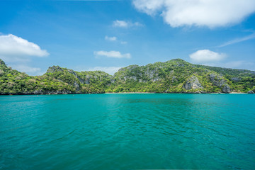 tropical island in the sea