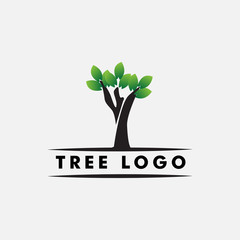 Obraz premium Vector Tree logo design template