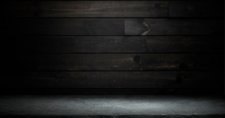 Empty of wood table top on blur of curtain with window view green from tree garden background.For montage product display or design key visual layout