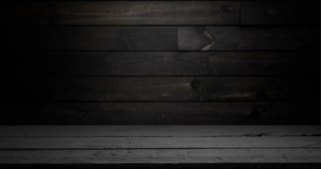 Empty of wood table top on blur of curtain with window view green from tree garden background.For montage product display or design key visual layout