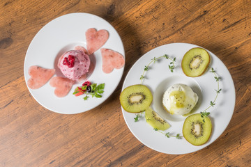 アイスクリーム　Italian gelato delicious ice cream