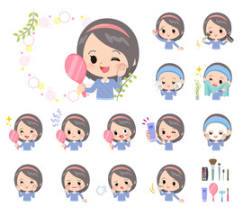 Blue clothing girl_beauty