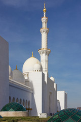 Fototapeta na wymiar Abu Dhabi, Sheikh Zayed Grand Mosque, United Arab Emirates (UAE).