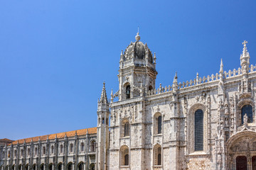 Lisbon monastery, Portugal. Jeronimos church (Mosteiro dos Jeronimos)