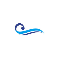 Wave icon logo design vector template