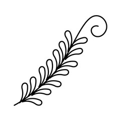 beautiful flower decorative icon vector illustration