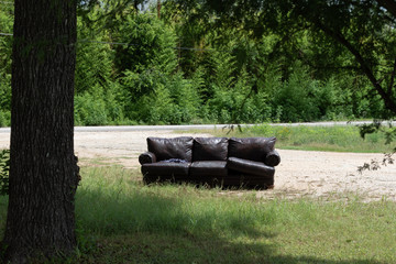 couch in the park