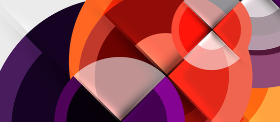 Obraz premium Circular geometrical design template