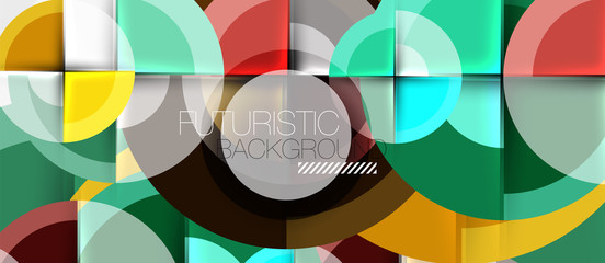 Geometric design abstract background - circles