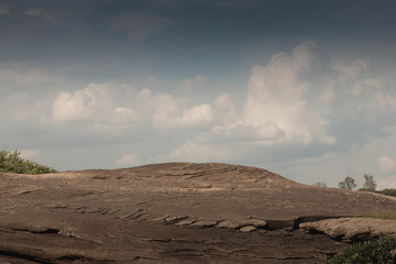 Beautiful amazing of rocks, Natural of rock canyon in mekhong river , Hat Chom Dao, Ubon Ratchathani province, North east Thailand