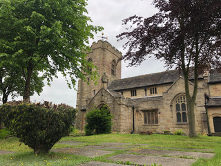 Fototapeta na wymiar Churchyard view