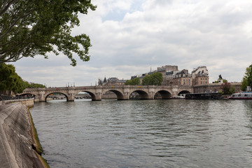 Fototapeta premium Old bridge over the river Seine 