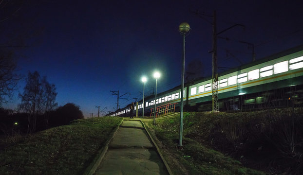 Local  Train    moving to Moscow !