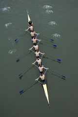 Men's Crew Team in Competition