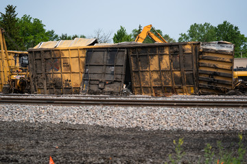 Box Car being Scrapped