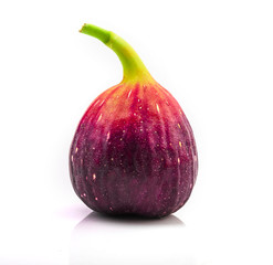 fresh figs isolated on white background