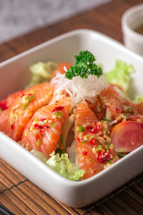 salad with tomatoes and cucumbers
