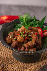 meat with vegetables